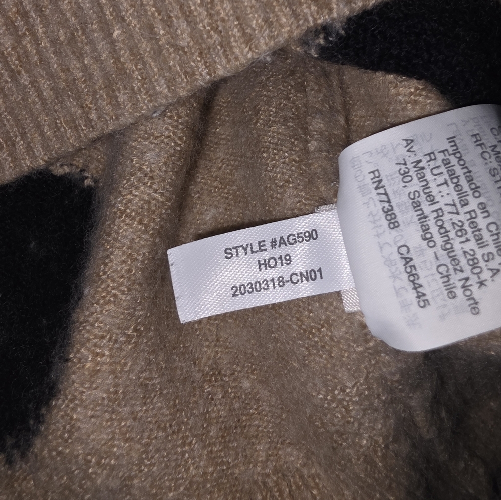 Madewell Dot Graystone Sweater Size S Heather Camel - Picture 9 of 9